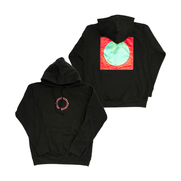 Circle Gear Patch Black Hoodie